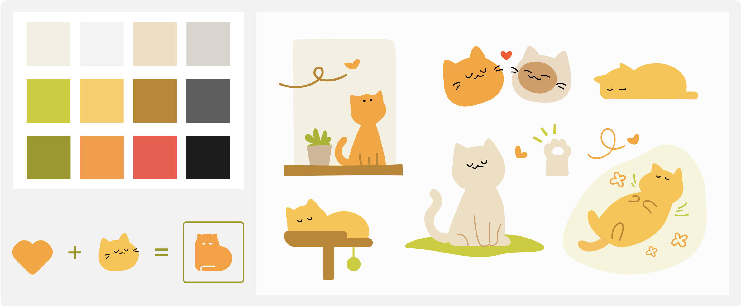 Meowmate color palette